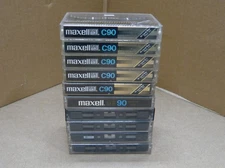 10 Maxell UDXLII 90 High Bias Cassette Tapes C90 Erased Sold As Blanks