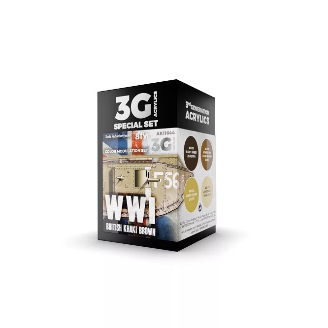 AK Interactive AK11644 - Modulation WWI British Colors 3G 4x17ml