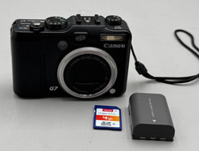 CANON PowerShot G7 PC1210 6xOptical Zoom 10mp Digital Camera W.Batt/4GB Black B-