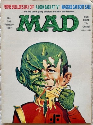 MAD Magazine #298. 'Ferris Bueller's Day Off & V'. VG+ - Bagged.