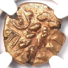 Britain Corieltavi Gold AV Stater Horse Coin 60-20 BC - Certified NGC Choice VF