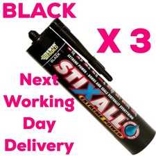 3 x Stixall Adhesive Black NEXT DAY DELIVERY