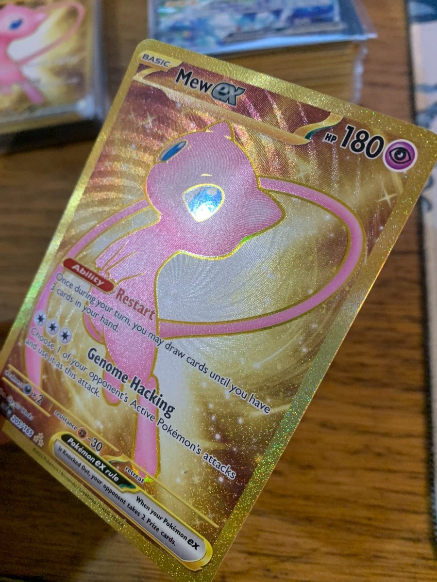 Non-Metal Mew ex (205/165) S&V 151 Gold Hyper Rare Pokemon Card