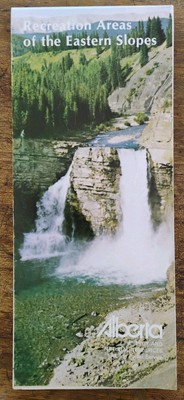 Alberta 1980 Map Recreation Areas of the Eastern Slopes Brochure