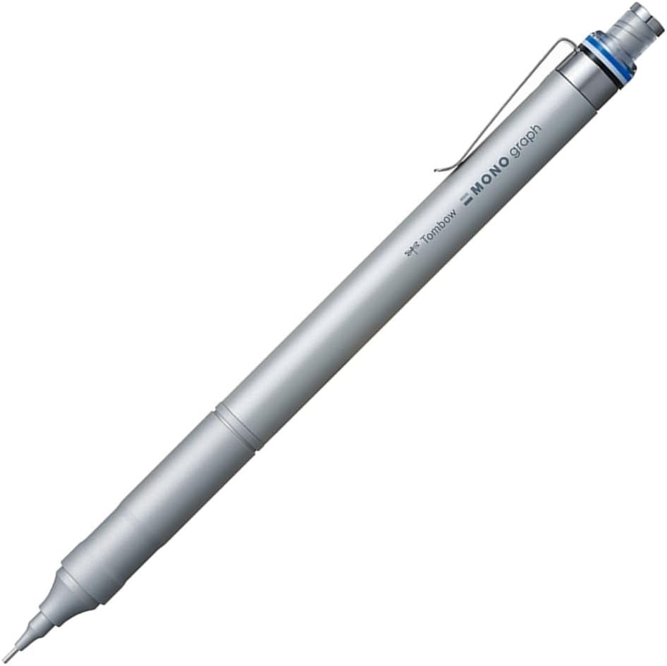 Tombow MONO graph fine 0.5mm high-class Mechanical Pencil Silver, DPA-112