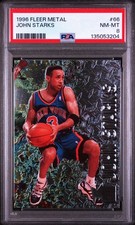 1996-97 Fleer Metal #66 John Starks PSA 8 NM-MT