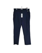 New Calvin Klein Modern Essentials Women's Navy Blue Stretch Ankle Pants Sz 10 P