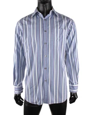 Paul Smith London Striped Cotton Shirt Size 15.5 39 Multicoloured Made In Italy