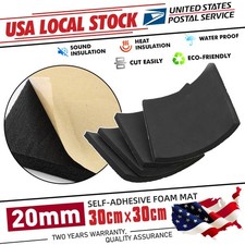 20MM Black Foam Sheet Self Adhesive Rubber Padding Neoprene Sponge Rubber Mat