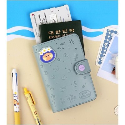 [BTS] x BT21 minini Leather Patch Passport Cover (VACANCE) / SHOOKY