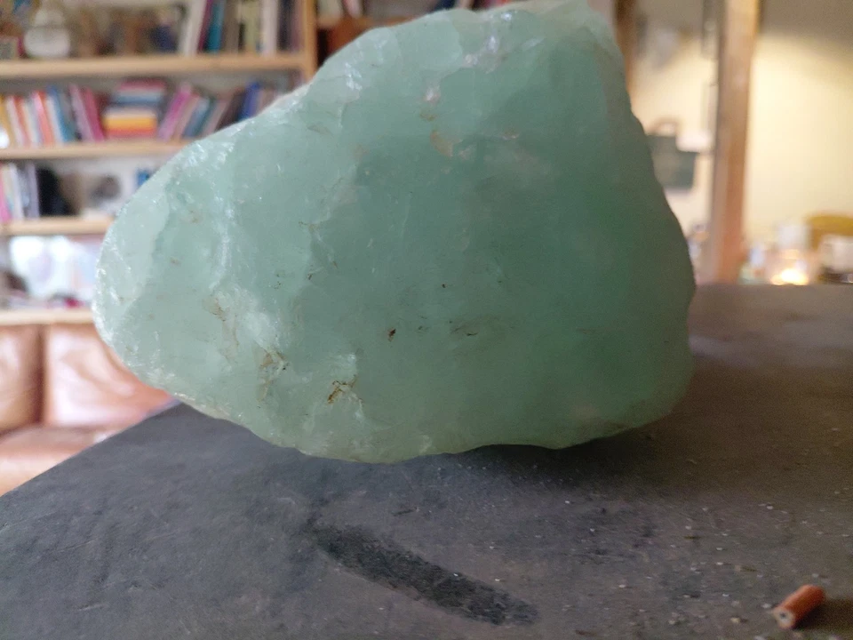 XL 2600gr Naturstein Mineralien Heilstein  Flourit? Aquamarin? - Bild 4 von 4