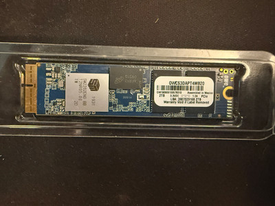 OWC Aura Pro X2 2TB NVMe SSD Apple MacBook Pro Retina/Air 2013-2017   SMART top
