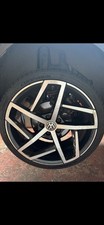 1x19"  Golf Dallas Style Alloy Wheels Gloss Black Machined VW MK5 MK6 MK7 MK8