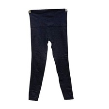 Spanx High Rise Pull On Seamless Leggings Dark Gray Stretch Comfort Womens S