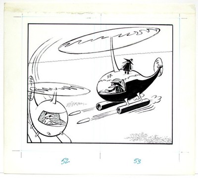 Spy VS Spy Original Art by Bob Clarke, Mad Art, 1989, Prohias, ships free to US.