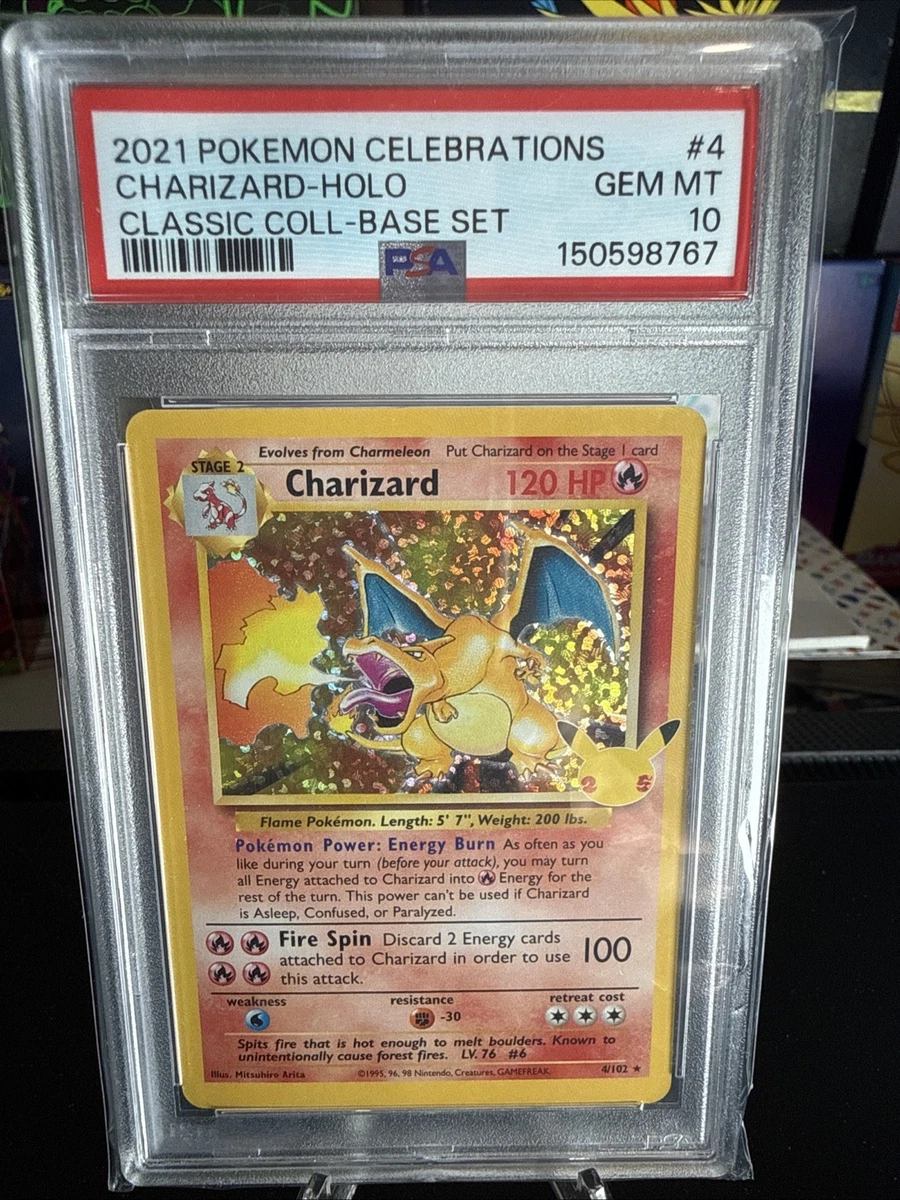 Pokémon TCG Base Set Charizard Grade 10 Individual Collectible