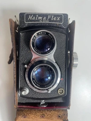 Halma Flex TLR mit Anastigmat 1:3,5 f=8cm6x6 Zweiaugen Kamera mit Tasche - Bild 1 von 4