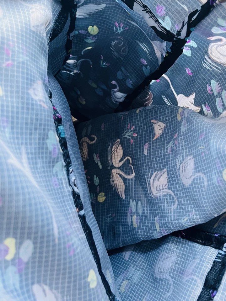 Vera Bradley 可打包大号校园背包天鹅湖黑色 — 第 3/4 张图片