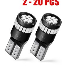T10 194 24smd W5w Led License Plate Instrument Panel Dome Light Bulb Red 2-20pcs