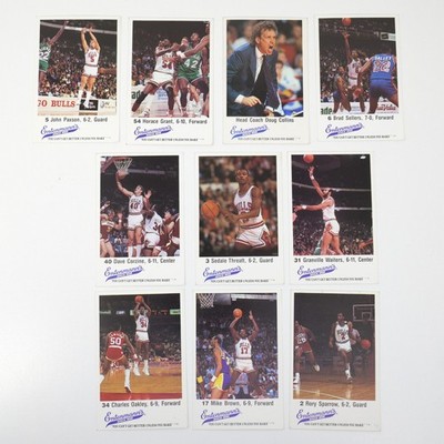 10x 1987 Entenmann's Chicago Bulls Partial Set w/ Horace Grant RC 30876