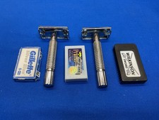 Van Der Hagen Traditional Single Blade Safety Razor LOT OF 2