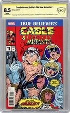 True Believers Cable and The New Mutants #1 CBCS 8.5 Witnessed Sig 2017