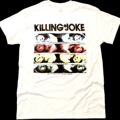 Hot KILLING JOKE EXTREMITIES NEW WHITE Short Sleeve Unisex All Size Tee TK287