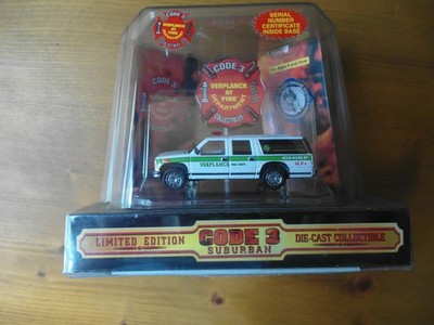 Code 3 Diecast GMC Suburban City of Verplanck FD