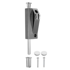 Sliding Door Lock Patio Door Lock with Knob for Door Black Titanium
