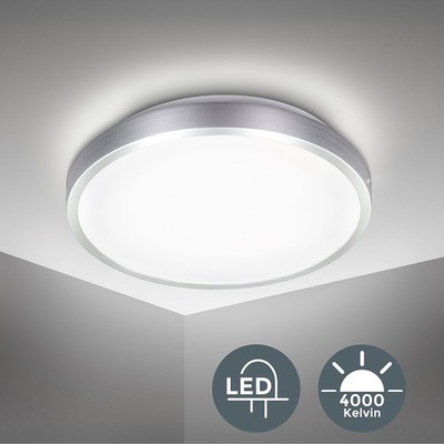 B.K.Licht LED Deckenleuchte Titan rund Ø29cm 15W Lampe 1500lm 4000K Backlight