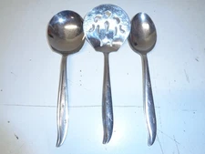 VTG Atomic Starburst Nasco Starette Serving Stainless MCM Set of 3 Tomato +
