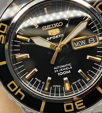 Seiko 5 Fathoms FFF 42mm Discontinued Rare Unused Belt +1 Sec Perfect Cond