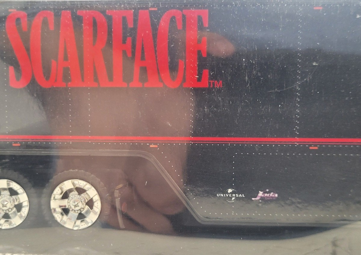 Jada Toys SCARFACE Road Rigz Peterbilt 387 Tractor Trailer Diecast