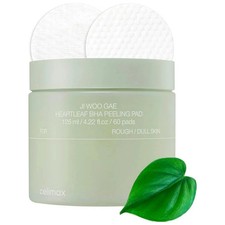 Celimax Heartleaf BHA Peeling Pads 60pcs – Korean Exfoliating Toner Pads