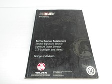 Vintage Holden HSV VT Series Service Manual Supplement GTS Grange Maloo Senator