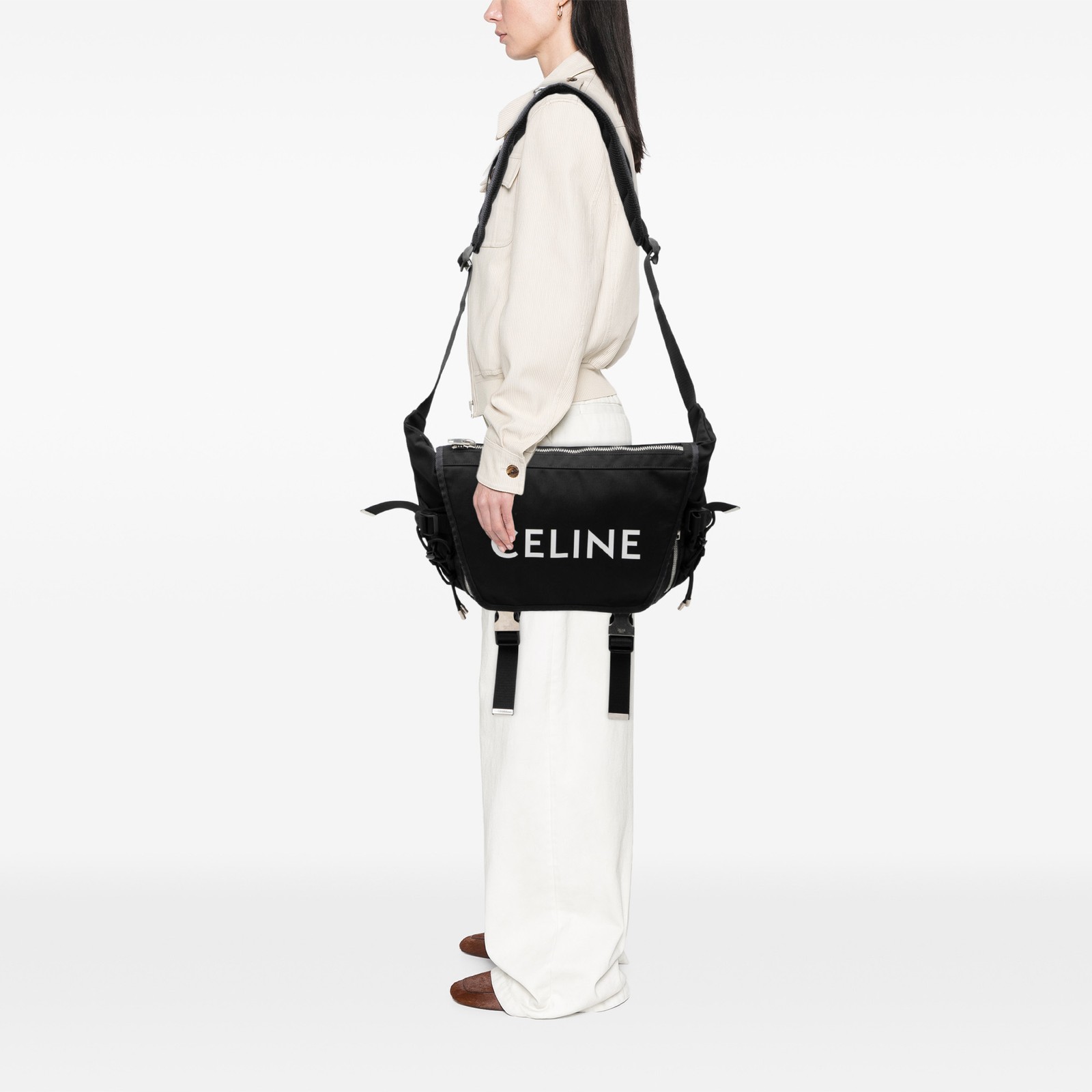 Authenticated Celine Medium Nylon Logo Trekking M… - image 7