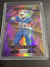 2023 Panini Certified - Gold Team Nyheim Hines #GT-10 Mirror Pink /199 Bills