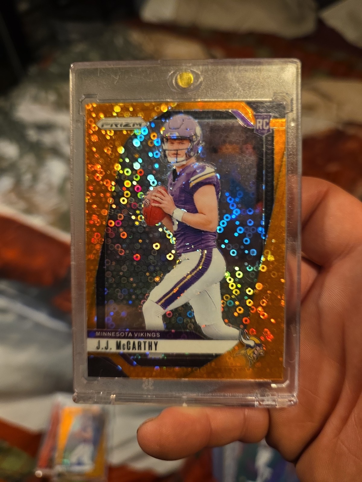 2024 Panini Prizm - Rookies J.J. McCarthy #400 Disco Prizm (RC)