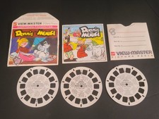 ViewMaster 1967 Dennis The Menace 21 Stereo Pics 3 Reels B5391,92,93