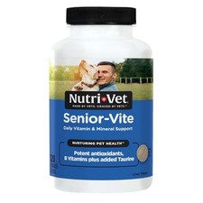 Nutri-Vet Senior-Vite Multivitamin, Immune Support for Senior Dogs, 120 Count