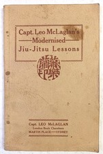 VINTAGE CAPT. LEO MCLAGLAN'S MODERNISED JIU-JITSU LESSONS. 1928. COMPLETE. GOOD