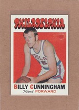 1971-72 TOPPS BASKETBALL BILLY CUNNINGHAM #79 76ERS EX+ *A42455