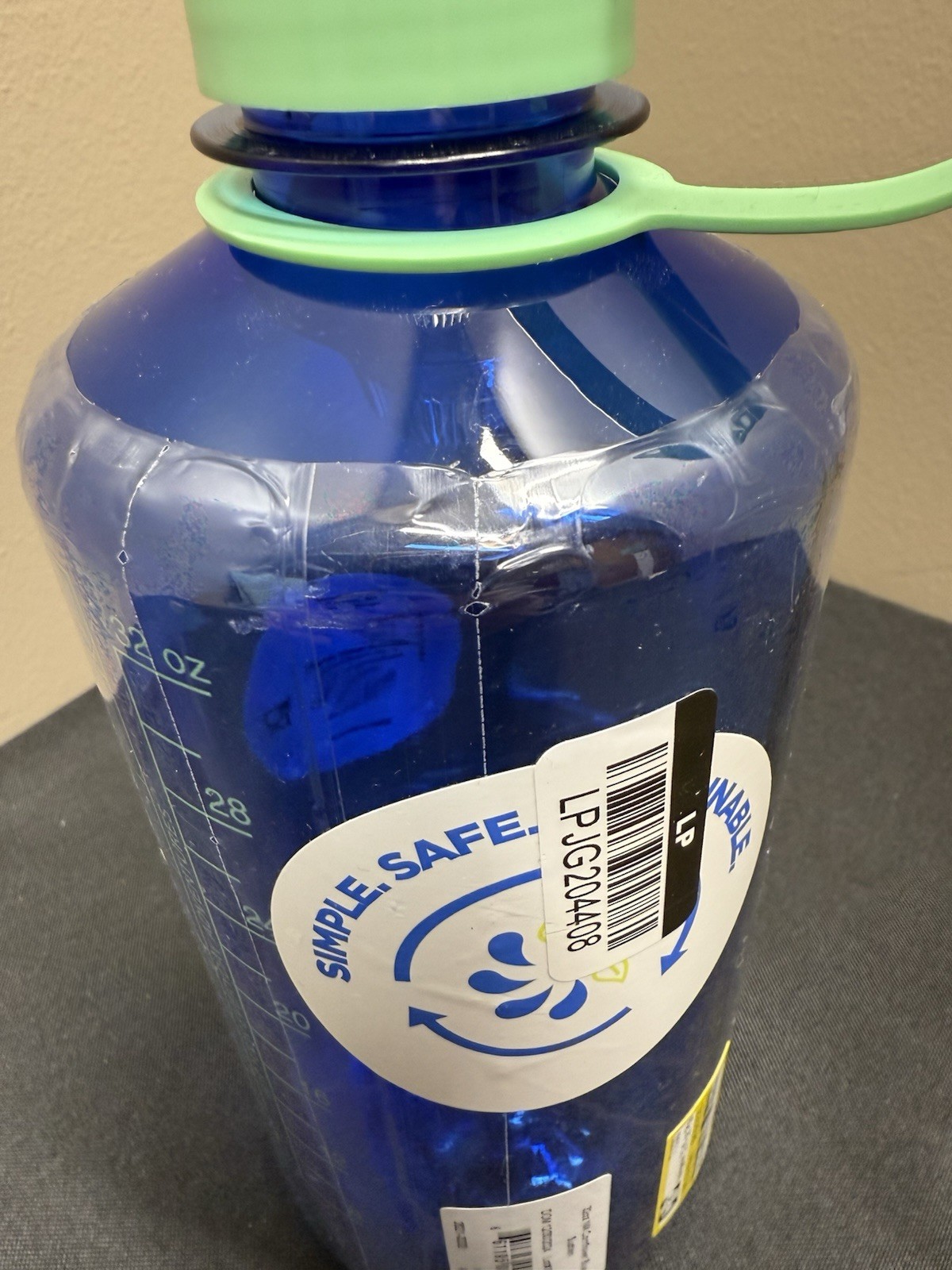Nalgene Sustain 32oz Narrow Mouth Water Bottle BPA-Free Cornflower Blue New!
