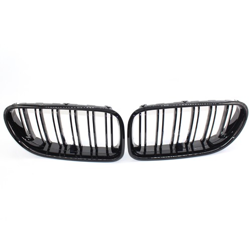 SPORT KÜHLERGRILL NIEREN GRILL DOPPELSTEG GLANZ SCHWARZ FÜR BMW 6ER F06 F12 F13 - Foto 2 di 15