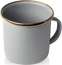 GSI Outdoor Earl Grey Enamelware 12oz Coffee Beverage Cup Mug Camping Hunting