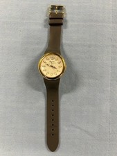 Philip Stein Fruitz Watch Womens 38mm Stainless Steel Grey Silicone Strap.