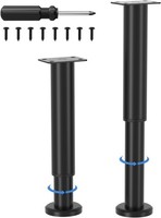 Vetin 2 StüCk MöBelfüßE Verstellbar, MöBelfüßE HöHenverstellbar 25-43Cm, Metall