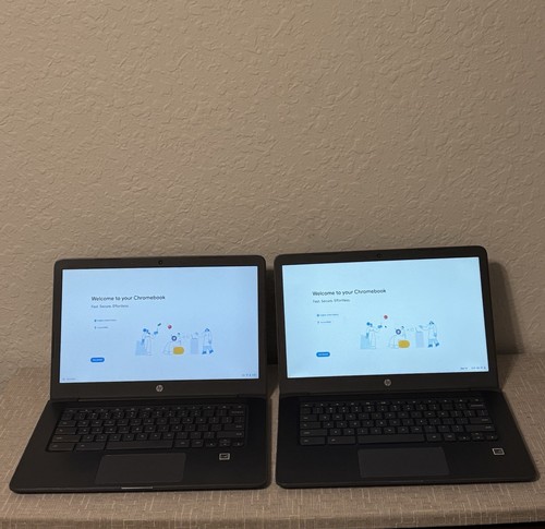 Chromebook 14”- HP 14A G5 AMD A4-9120c @ 1.60GHz 4GB RAM 32GB SSD (2x)