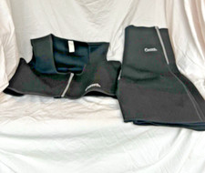 Curves 1x Vest And Shorts Combo Black Neoprene Compression Fitness Outfit