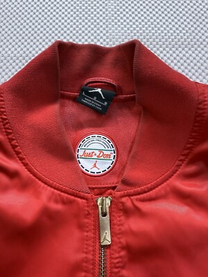 Just Don X Air Jordan Varsity Satin Jacket Size Large | eBay